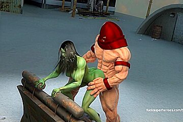 She Hulk And The Rock Hard Juggernaut