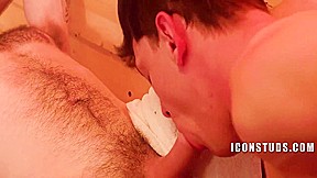 Edward Terrant In Hairy Dude Fucks A Horny Twink In The Sauna 8 Min