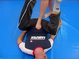 Italian Mixed Wrestling Ballbusting