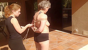 Gilf Lesbian Slave In Bondage 4