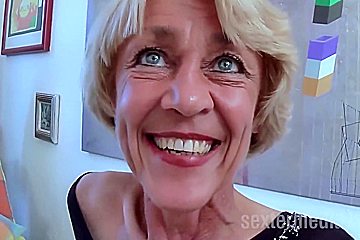 Horny Granny Masturbating