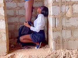 Young Student 18+ Gets Fucked In Uncompleted Building After Classes