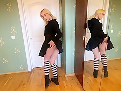 Pretty Girl Suck Dick In Front Of The Mirror